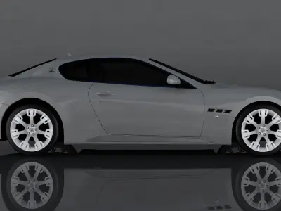 Maserati Granturismo Low-poly 3D model