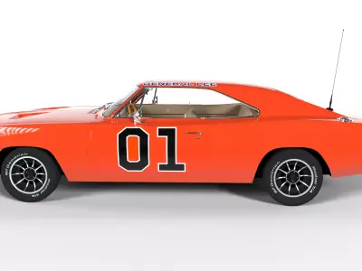 THE GENERAL LEE  1969 Dodge Charger RT  3D model