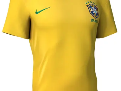 T-Shirt FC Brasil Free 3D model
