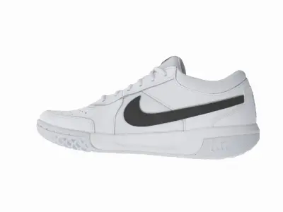 Nike Court Lite White Low-poly 3D model