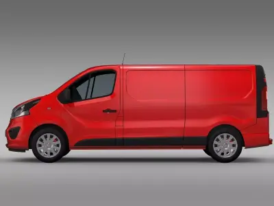 Opel Vivaro 2017 L2H1 3D model