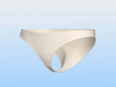 Underpants women 3D model