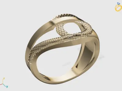 Women Plain Ring STL Models Womens Ring 3dmodels 3D print model 3D print model 63