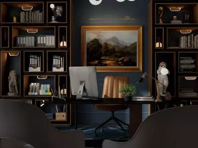 luxury office 3D print model