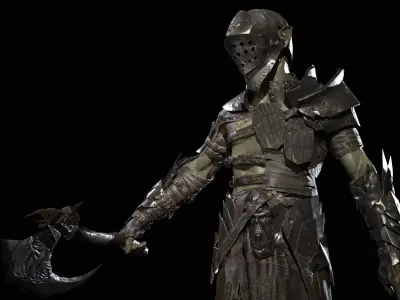 SkinnyOrc5 Low-poly 3D model