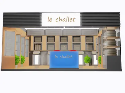  Booth Exhibition Stand a17 3D model