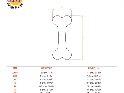 Bone - Cookie Cutter  Clay - Many Size 3D print model