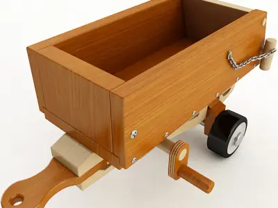 Toy Tractor 3D model