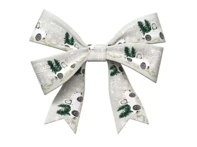 Christmas Bow Ribbon 87 Low-poly 3D model