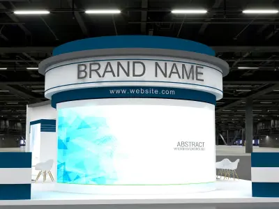 Exhibition and Booth 3D model