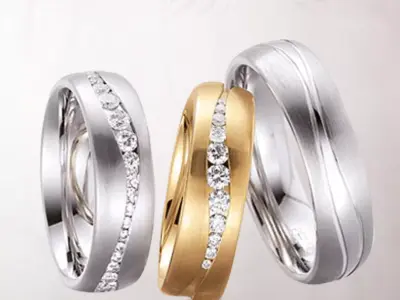 Wedding rings 049 3D print model