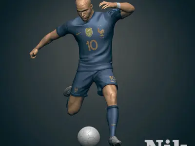  Kylian Mbappe 3D Printable 5 3D print model