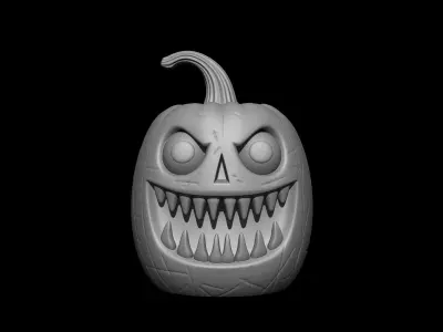 Monster Pumpkin for Halloween 3D print model