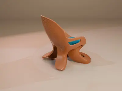 Woodys High Quality Chairs Colletion PBR 010 3D model