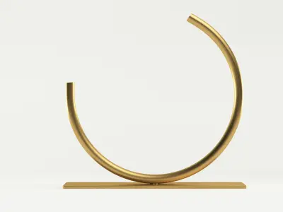 Graceful Arc Vase 3D model