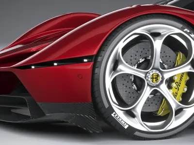 Alfa Romeo 8C-R Tazio 2020 3D model