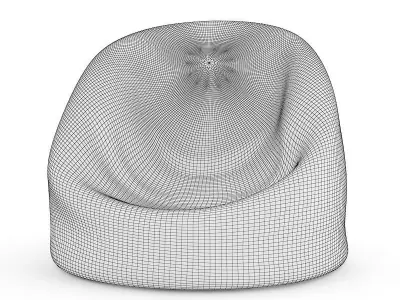 Pouf Purple 3D model