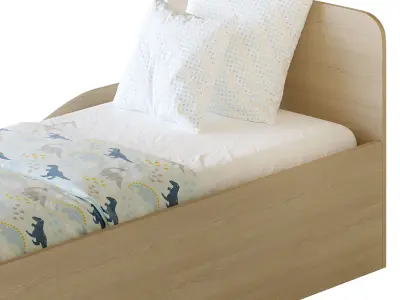 Bed for teenagers Furniture Formula Delta 3D model