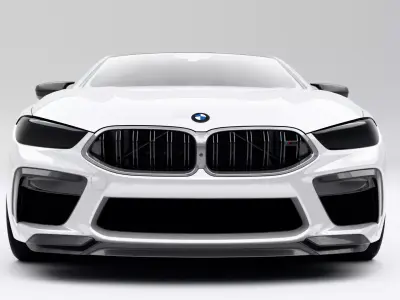 BMW M8 Coupe 2020 Low-poly 3D model