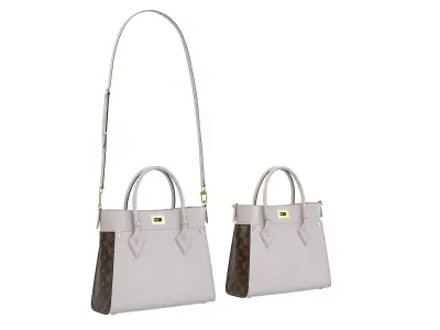 Louis Vuitton On My Side MM Bag Greige Low-poly 3D model