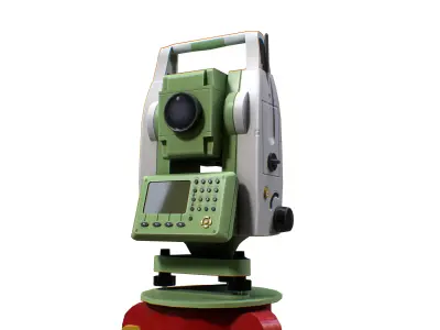 Total Station Survey Instrument Low-poly 3D model