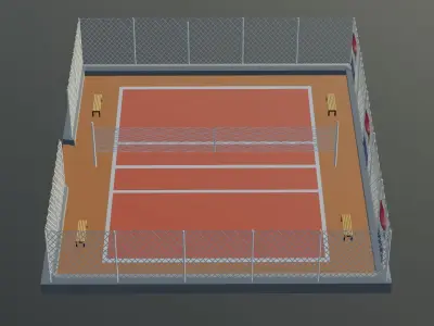 Volleyball Stadium - Holland Low-poly 3D model