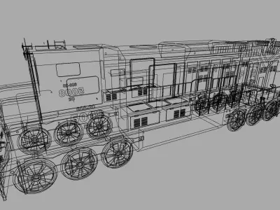 Two Rail Engine 3D model