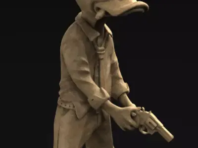 Character Duck 3D Model 3D print model