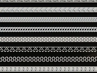 Ornament Pack Vol 23 - Islamic Medieval Gothic 3D model