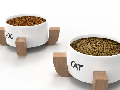 PET BOWL 02 Low-poly 3D model