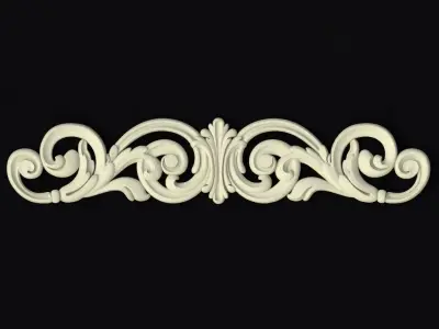 Central decor ornament for furniture 3D model 373