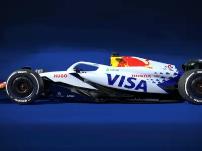 F1 VCARB-02 2025 Low-poly 3D model