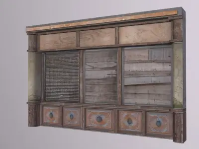 Ferry Shopfront Low-poly 3D model