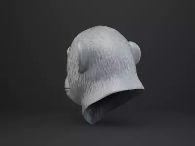 Monkey Bust - Animal Figurine 3D print model