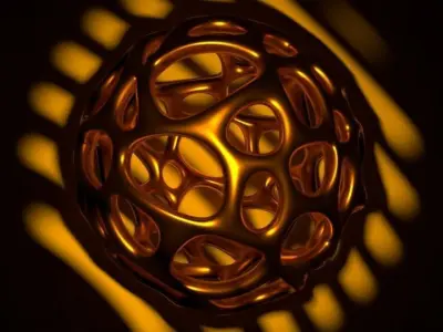 Parametric Voronoi Sphere Low-poly 3D model