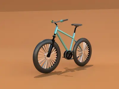 Bicycle  bike  bicicleta Low-poly 3D model