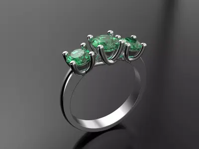 Beautiful Women ring 3D print model