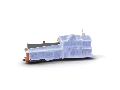 Vintage Train Station model pack Low-poly 3D model