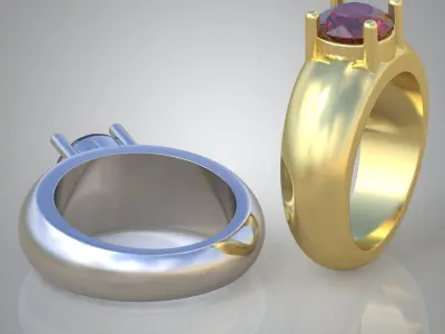 Diamond ring 0315 3D printable model Free 3D print model