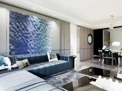 Living Room Interior walk through VR in UE4  unreal engine 423  3D model