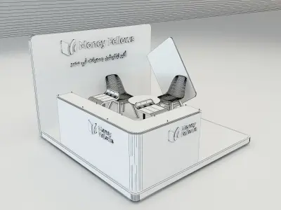  Booth Exhibition Stand a653a 3D model