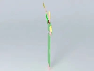 Angel man with trumpet Free 3D model