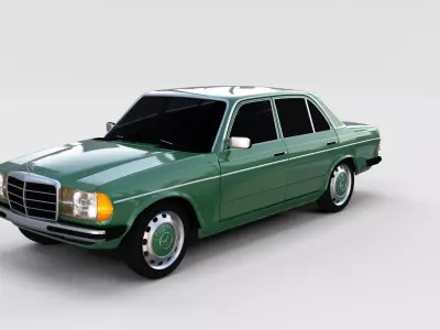 Mercedes-Benz W123 rev 3D model