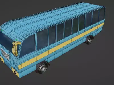 modern bus 3D model