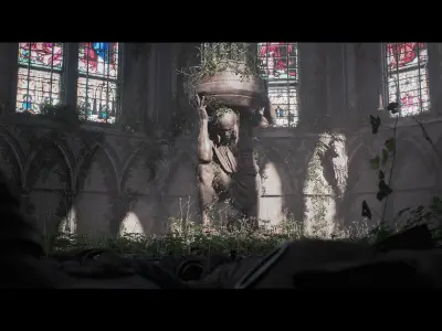 Human Statue - Pillar 3D model