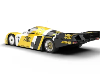 Porsche 956 Group C 1982 NewMan Joest Racing 3d model  3D model