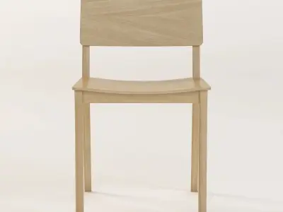Feelgood Peggy English Oak Chair 3D model