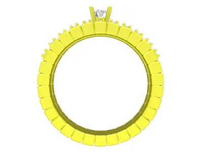 A7853 Diamond Wedding Rings 3D print model