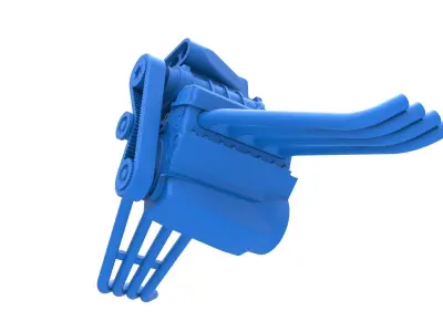 Engine of Vintage Funny Car Scale 1 to 25 3D print model