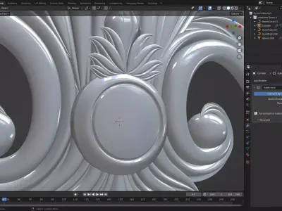 FLOWER ORNAMENT 3D PRINT 3D model